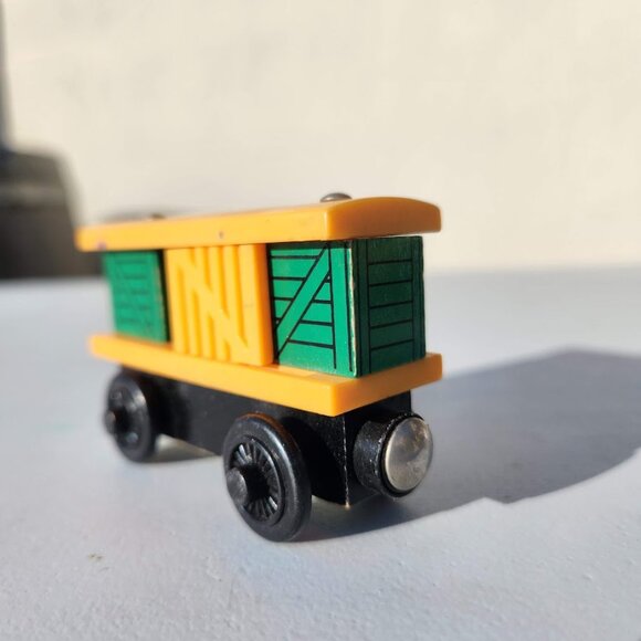 Thomas the Train Rare 2003 Wooden Railway Box Car Friends Engine Sliding Door  C - Picture 3 of 7